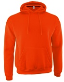 Heavy-Weight Pullover Hoodie Sweatshirt, Kangaroo-Pocket, Pro Blend Adult & Youth ORANGE Front