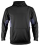 Adult & Youth Color-Block Kangaroo-Pocket Hoodie Sweatshirt (Order 1-size larger) BLACK/CHARCOAL Front