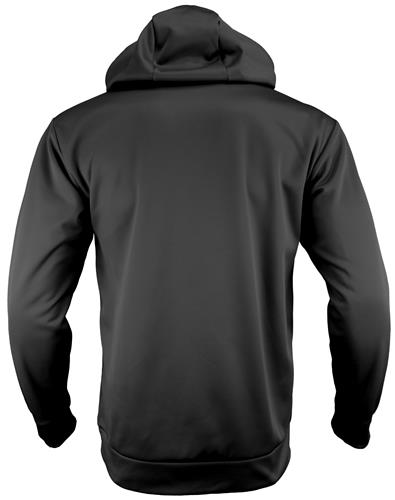 Adult & Youth Color-Block Kangaroo-Pocket Hoodie Sweatshirt (Order 1-size larger) BLACK/CHARCOAL 