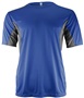 Epic Adult & Youth Color Block Performance Crew T-Shirt ROYAL/CHARCOAL Front