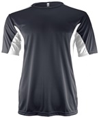 Epic Adult & Youth Color Block Performance Crew T-Shirt NAVY/WHITE Front
