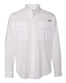 Columbia Men's Tamiami II Long-Sleeve Shirt 7253 WHITE Pocket