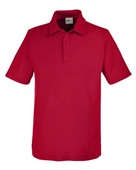 Core 365 Men's Fusion ChromaSoft Pique Polo CE112 CLASSIC RED Pocket