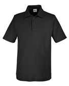Core 365 Men's Fusion ChromaSoft Pique Polo CE112 BLACK Pocket
