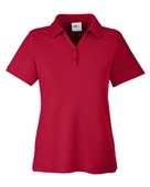 Core 365 Ladies' Fusion ChromaSoft Pique Polo CE112W CLASSIC RED Pocket