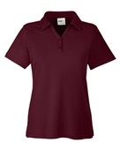 Core 365 Ladies' Fusion ChromaSoft Pique Polo CE112W BURGUNDY Pocket
