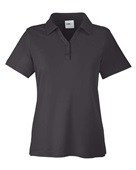 Core 365 Ladies' Fusion ChromaSoft Pique Polo CE112W CARBON Pocket