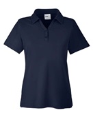 Core 365 Ladies' Fusion ChromaSoft Pique Polo CE112W CLASSIC NAVY Pocket