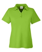 Core 365 Ladies' Fusion ChromaSoft Pique Polo CE112W ACID GREEN Pocket