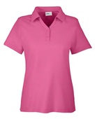 Core 365 Ladies' Fusion ChromaSoft Pique Polo CE112W CHARITY PINK Pocket
