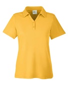 Core 365 Ladies' Fusion ChromaSoft Pique Polo CE112W CAMPUS GOLD Pocket