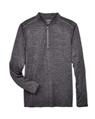 Core 365 Men's Kinetic Performance Quarter-Zip CE401 CARBON/ BLACK Pocket