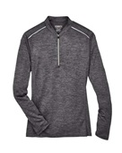 Core 365 Ladies' Kinetic Performance Quarter-Zip CE401W CARBON/ BLACK Pocket