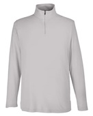 Core 365 Men's Fusion ChromaSoft Pique Quarter-Zip CE405 PLATINUM Pocket
