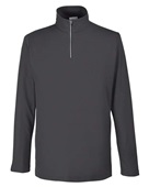 Core 365 Men's Fusion ChromaSoft Pique Quarter-Zip CE405 CARBON Pocket