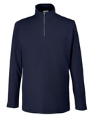 Core 365 Men's Fusion ChromaSoft Pique Quarter-Zip CE405 CLASSIC NAVY Pocket