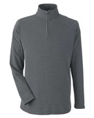 Core 365 Men's Fusion ChromaSoft Pique Quarter-Zip CE405 CARBON HEATHER Pocket