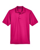 Devon & Jones CrownLux Performance Men's Plaited Polo DG20 CROWN RASPBERRY Pocket