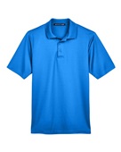 Devon & Jones CrownLux Performance Men's Plaited Polo DG20 FRENCH BLUE Pocket