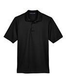 Devon & Jones CrownLux Performance Men's Plaited Polo DG20 BLACK Pocket