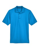 Devon & Jones CrownLux Performance Men's Plaited Polo DG20 OCEAN BLUE Pocket