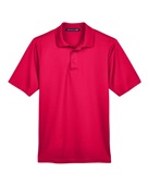 Devon & Jones CrownLux Performance Men's Plaited Polo DG20 RED Pocket