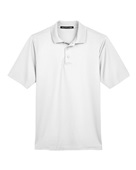 Devon & Jones CrownLux Performance Men's Plaited Polo DG20 WHITE Pocket