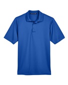 Devon & Jones CrownLux Performance Men's Plaited Polo DG20 TRUE ROYAL Pocket