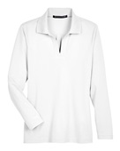 Devon & Jones CrownLux Performance Ladies' Plaited Long Sleeve Polo DG20LW WHITE Pocket