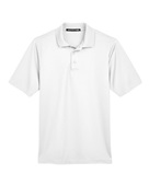 Devon & Jones CrownLux Performance Men's Tall Plaited Polo DG20T WHITE Pocket