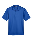 Devon & Jones CrownLux Performance Men's Tall Plaited Polo DG20T TRUE ROYAL Pocket