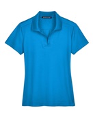 Devon & Jones CrownLux Performance Ladies' Plaited Polo DG20W OCEAN BLUE Pocket