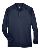 Harriton Men's Advantage Snag Protection Plus Long-Sleeve Tactical Polo M211L DARK NAVY Pocket