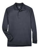 Harriton Men's Advantage Snag Protection Plus Long-Sleeve Tactical Polo M211L DARK CHARCOAL Pocket