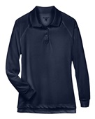 Harriton Ladies' Advantage Snag Protection Plus Long-Sleeve Tactical Polo M211LW DARK NAVY Pocket