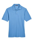 Harriton Men's 5.6 oz. Easy Blend Polo M265 LT COLLEGE BLUE Pocket