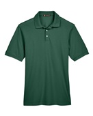 Harriton Men's 5.6 oz. Easy Blend Polo M265 HUNTER Pocket