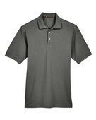 Harriton Men's 5.6 oz. Easy Blend Polo M265 CHARCOAL Pocket