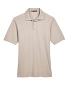 Harriton Men's 5.6 oz. Easy Blend Polo M265 STONE Pocket