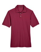 Harriton Men's 5.6 oz. Easy Blend Polo M265 WINE Pocket