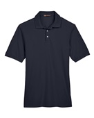 Harriton Men's 5.6 oz. Easy Blend Polo M265 NAVY Pocket