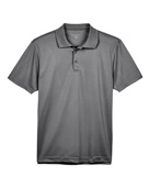 Harriton Men's 4 oz. Polytech Polo M315 CHARCOAL Pocket