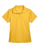 Harriton Ladies' 4 oz. Polytech Polo M315W GOLD Pocket