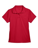 Harriton Ladies' 4 oz. Polytech Polo M315W RED Pocket