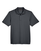 Harriton Men's Advantage Snag Protection Plus IL Snap Placket Polo M345 DARK CHARCOAL Pocket