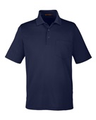 Harriton Men's Advantage Snag Protection Plus IL Pocket Polo M348P DARK NAVY Pocket