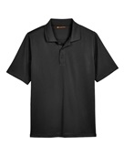 Harriton Men's Tall Advantage Snag Protection Plus IL Polo M348T BLACK Pocket
