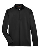 Harriton Men's Advantage Snag Protection Plus IL Quarter-Zip M748 BLACK Pocket
