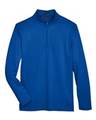Harriton Men's Advantage Snag Protection Plus IL Quarter-Zip M748 TRUE ROYAL Pocket