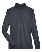 Harriton Ladies' Advantage Snag Protection Plus IL Quarter-Zip M748W DARK CHARCOAL Pocket